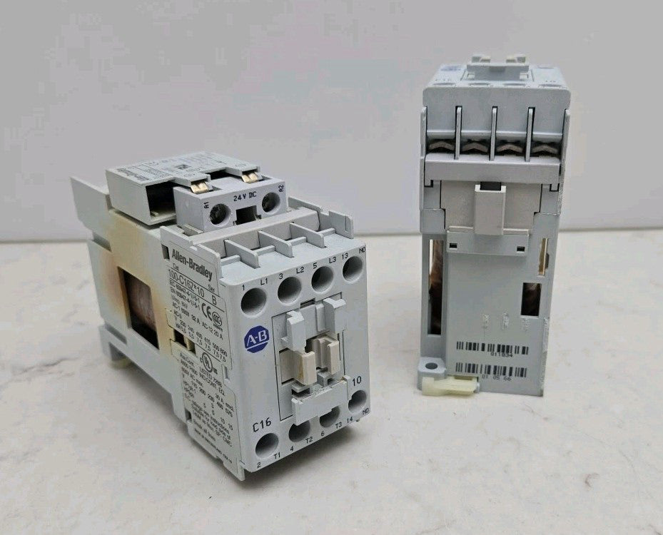 2 Pack Allen Bradley 100-C16Z*10 Contactor 30 Amp 460 Volts 10 Hp 24 Vdc Coil 