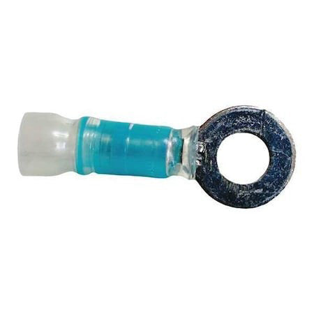 Velvac 30315 Ring Terminal, 1/4 In Stud Size, 14 Awg, 600 V, Heat Shrink