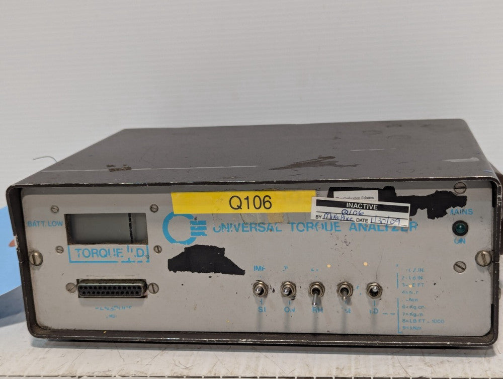 Crane Electronics Universal Torque Analyzer, digital, working