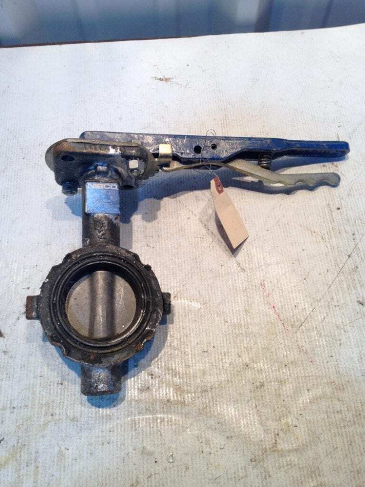 Nibco WD 3222 2" DI Manual Wafer Butterfly Valve 250PSI w/ CF8M Disc