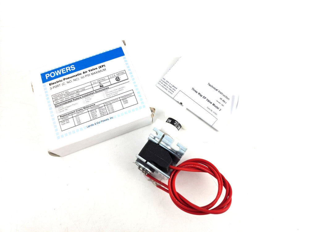Powers  Siemens Electric Pneumatic EP Air Valve 3-Port  50 PSI  2651003