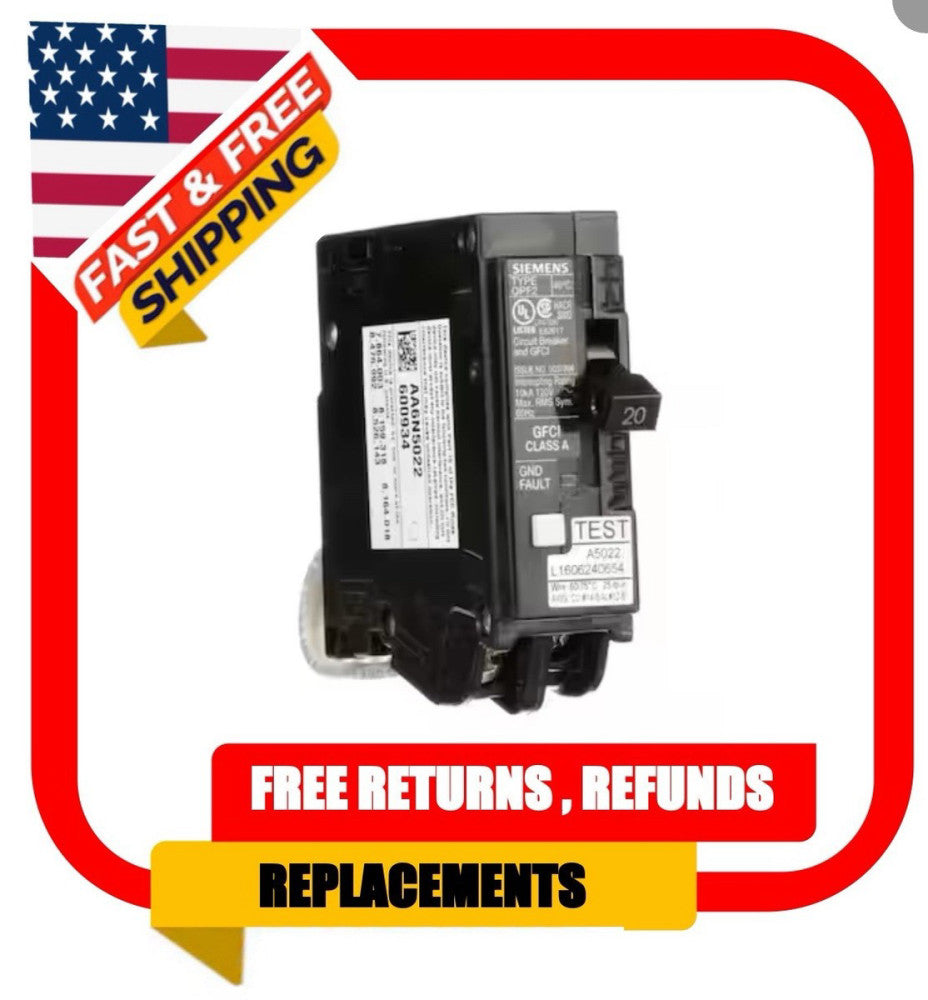 Siemens 20 Amp 1-Pole Type QPF2 GFCI Circuit Breaker