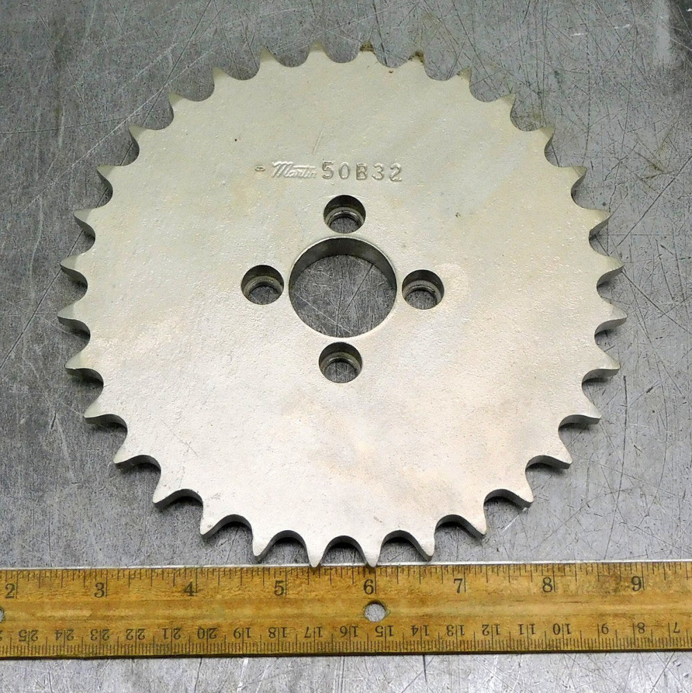 Martin 50B32 Roller Chain Sprocket #50 32 Teeth 1-1/4" Bore