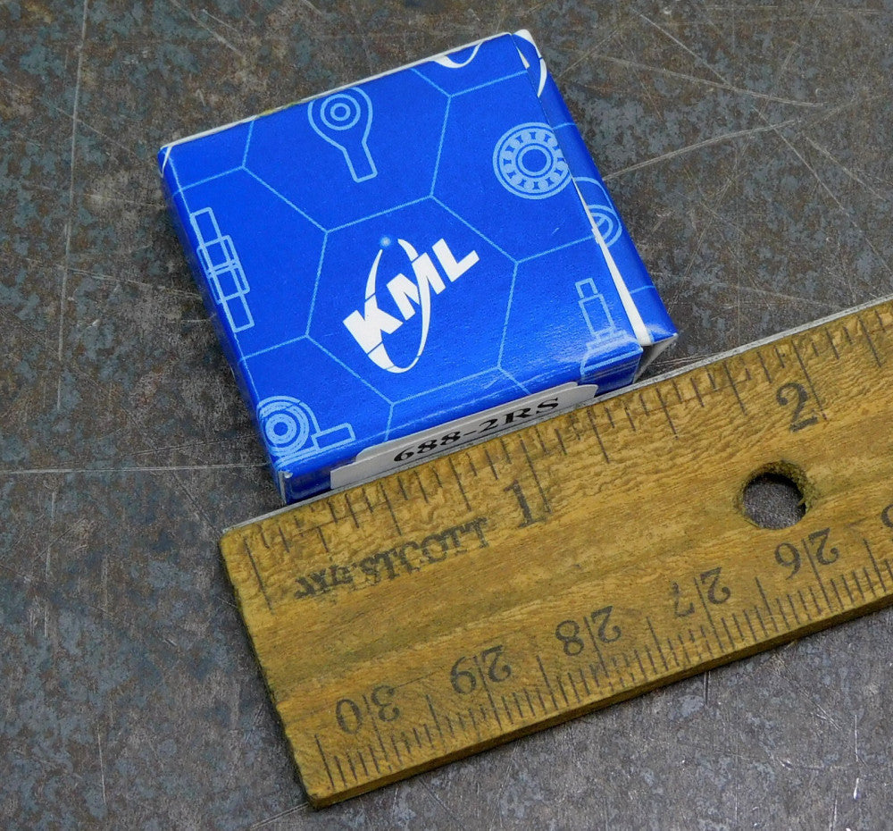 KML 688-2RS Deep Groove Ball Bearing Lot of Eight (8)