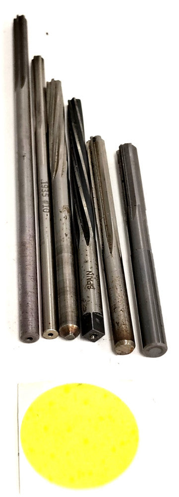 ASSORTED LOT OF STRAIGHT & SPIRAL REAMERS STEEL ***LOT OF 6***