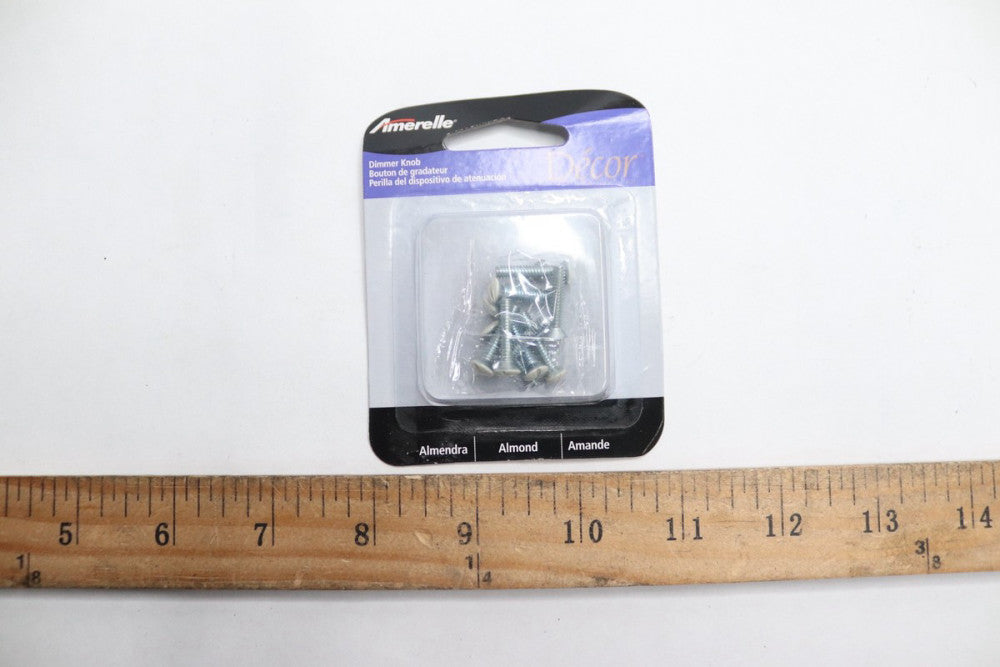(10-Pk) Amerelle Slotted Oval Head Wallplate Screws 6 x 3/4" L PSAL