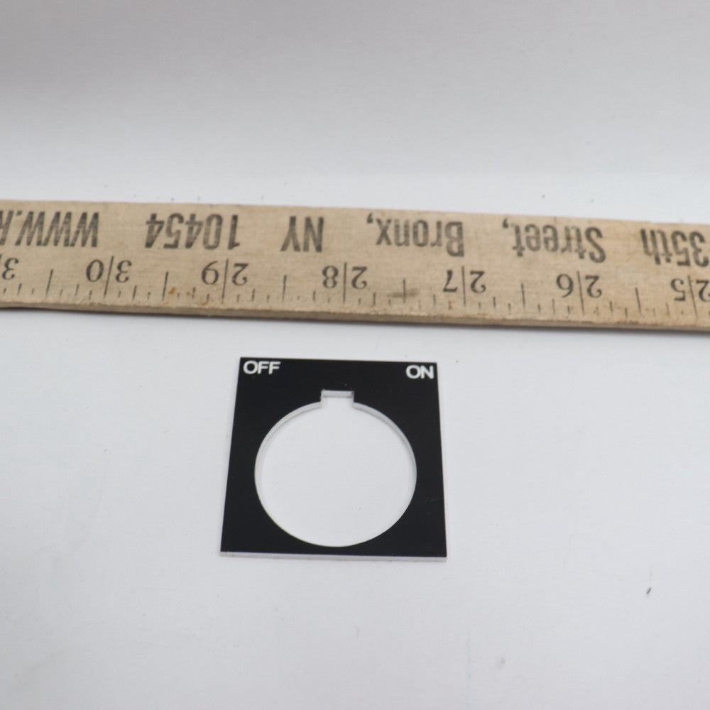 Push Button Legend Plate Type K 30 MM 9001KN244BP