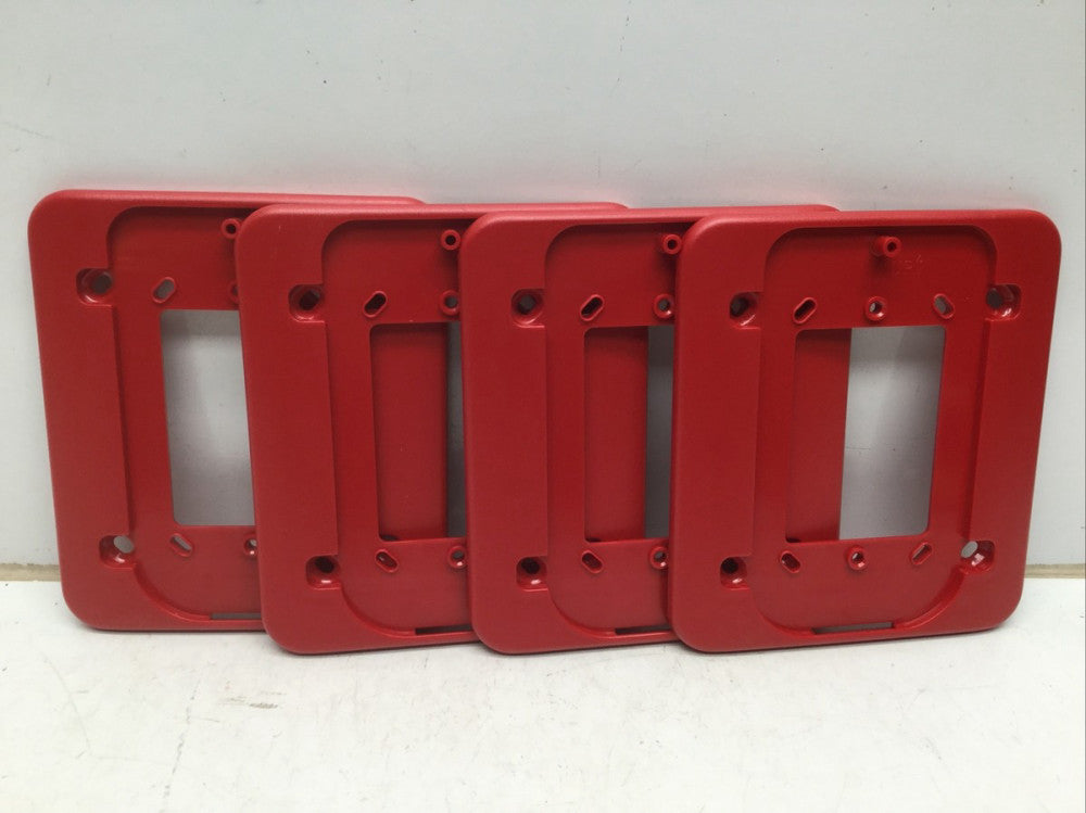SPECTRALERT D-MP Universal Replacement Mounting Plate, RED (LOT of 4)