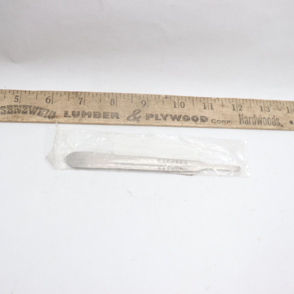 Dexsur Rust Proof Scalpel Knife Handle Stainless Steel Silver #4 4"