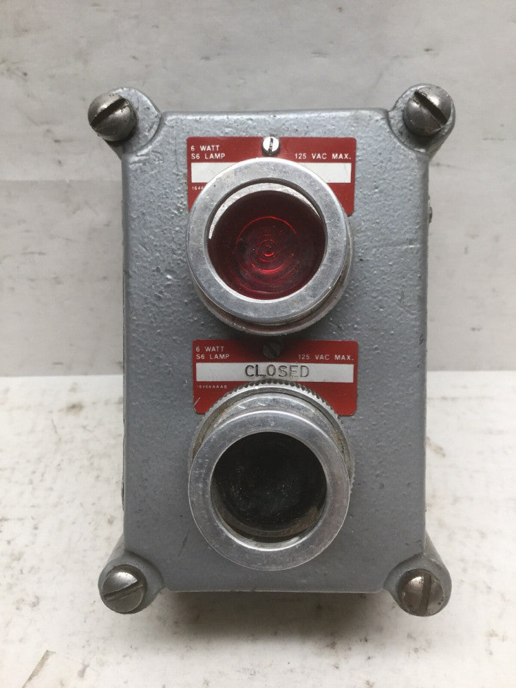 Hubbell Killark FXCS-0B30 RL SEAL-X Series Factory Sealed Control Stations