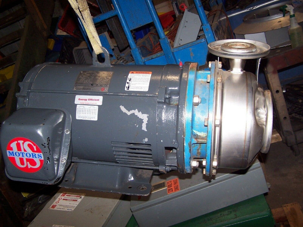 GOULDS B&G  40 HP STAINLESS END SUCTION CENTRIFUGAL PUMP 2-1/2" X 2"  3550 RPM 