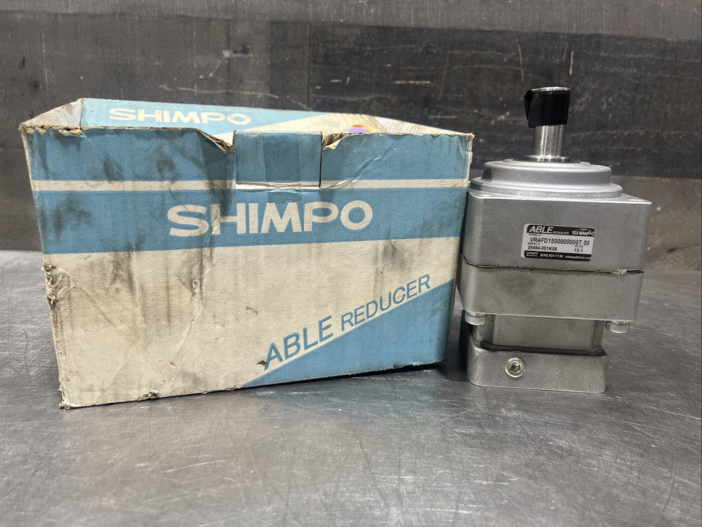 Shimpo Able Reducer Gearbox,S, VRAFD15009000000T 00 15:1 Ratio Nos Surplus