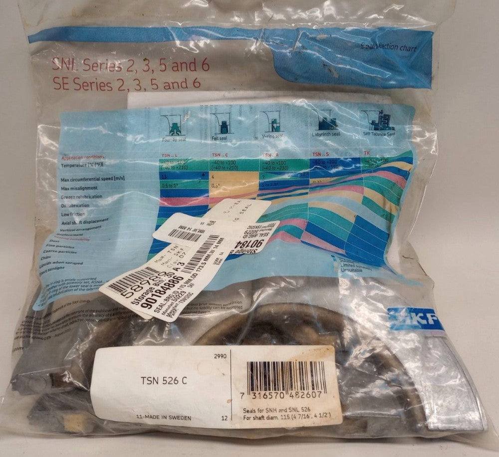 SKF TSN526 C Bearing Seal Felt 115 mm Bore Felt with Aluminum