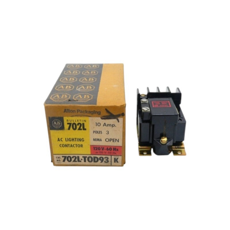 ALLEN BRADLEY 702L-T0D93 SER. K 120V 10A NSMP