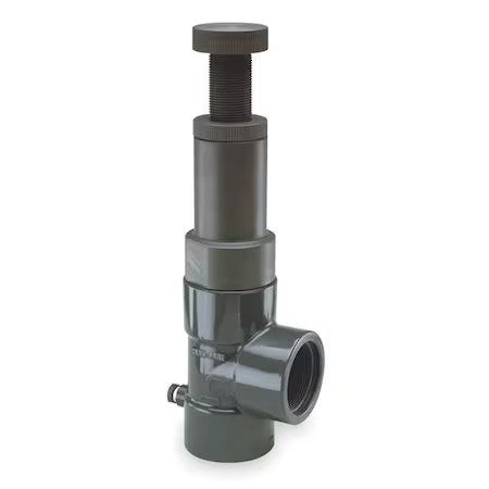 Hayward Flow Control Rv2075t Relief Valve, 3/4", Cpvc/Fpm, Adjustable 5-75 Psi,