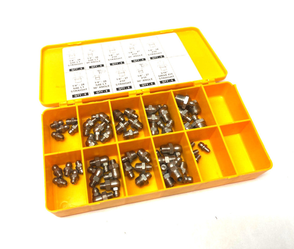 Westward 52PA22 Fractional Grease Fitting Kit 50 PCS