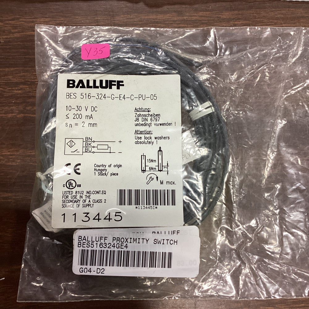 BALLUFF BES 516-324-G-E4-C-PU-05 Proximity Sensor