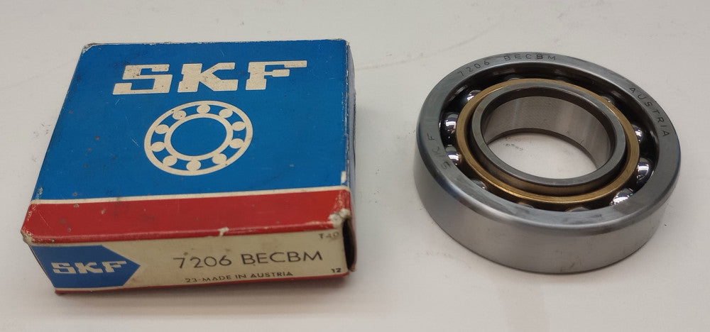 SKF 7206 BECBM Angular Contact Ball Bearing 30mm ID X 62mm OD X 16mm W 7206BECBM