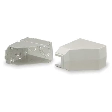 Hubbell Wiring Device-Kellems Plp1cacf Ceiling Adapter,White,Pvc, Lan-Trak