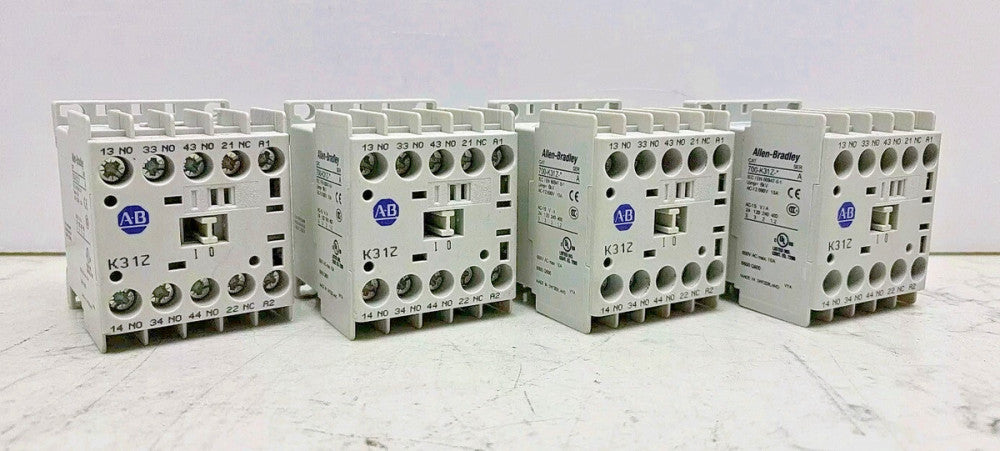 4 Pack Allen Bradley 700-K31Z-* Ser A Control Relay 4 Pole 3NO-1NC  24 Vdc