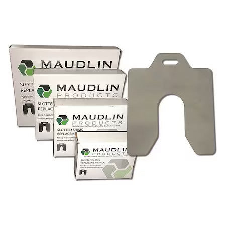 Maudlin Products Msd004-20 Slotted Shim D-5 X 5" X 0.004", Pk20
