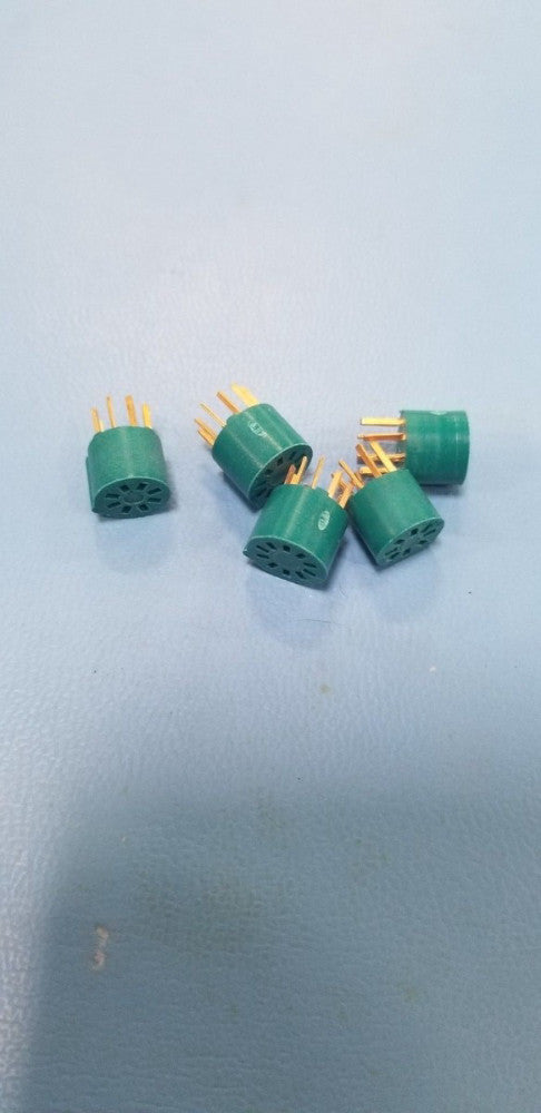 5 Cinch 10 Pin Circular Socket Adapter - Metal Can TO Package Op Amp Transistor