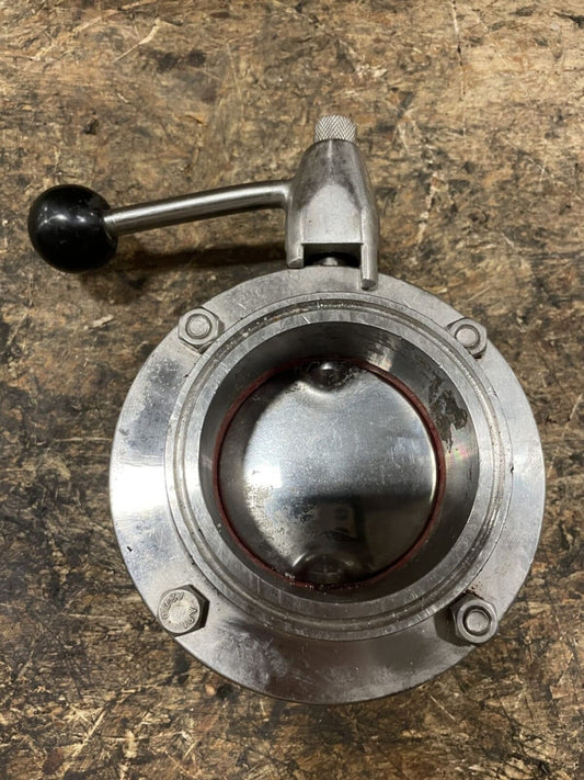 3” 316 Stainless Steel Manual Sanitary Butterfly Valve