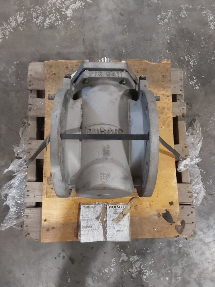 DURCO, 10" G411 SS PLUG VALVE A744 CF8M D4