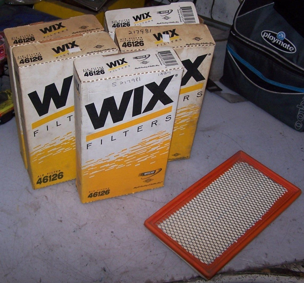 5) NEW WIX 46126 PREMIUM AIR FILTER 11-1/4" LONG X 6" WIDE 1-1/4" DEEP