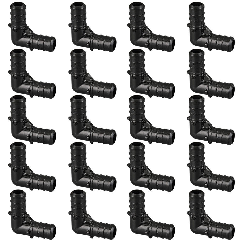 30PCS Poly PEX B  Barb Crimp Fittings 1/2" X 1/2" Elbow 90 Degree PPSU F2159