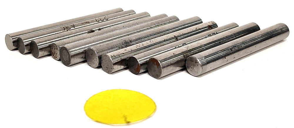 ASSORTED LOT MEYER GAGE PINS 2" OAL STEEL MATERIAL ***LOT OF 10***