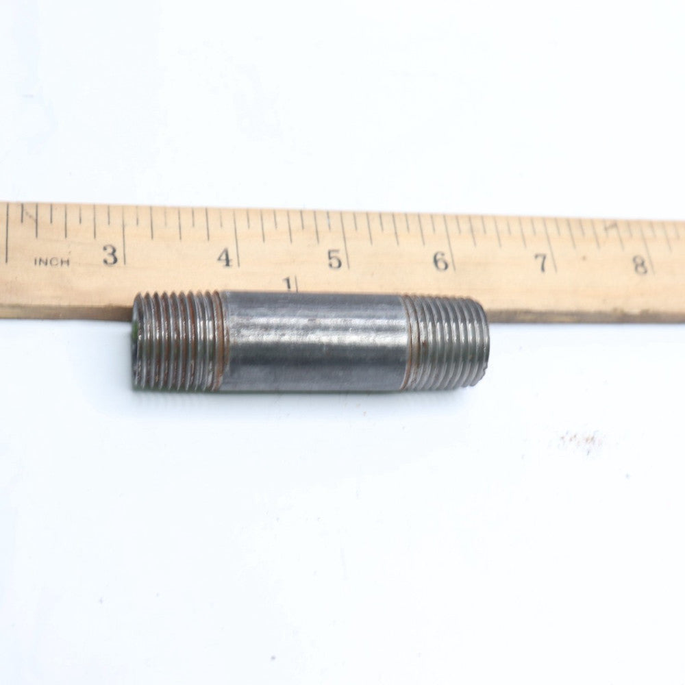Threaded Nipple Galvanized Steel Black 3/4" x 3"