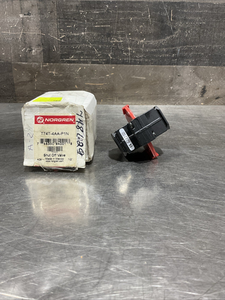 NORGREN Shut Off Valve T74T-4AA-P1N / T74T4AAP1N NOS