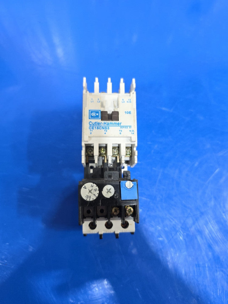 Eaton/Cutler Hammer CE15CNS3 Contactor 110/120V Coil W/ C316FNA3* Overload Relay