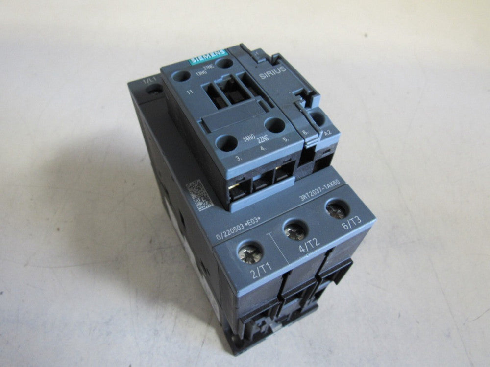 SIEMENS SIRIUS CONTACTOR 3RT2037-1AK60 65A 380V XLNT USED TAKEOUT !! MAKE OFFER