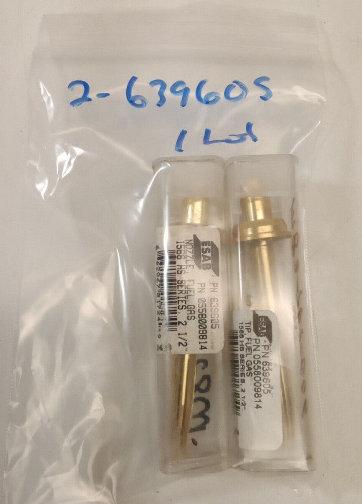 ESAB 639605 2 1/2" High Speed Cutting Tip Insert (Lot of 2)