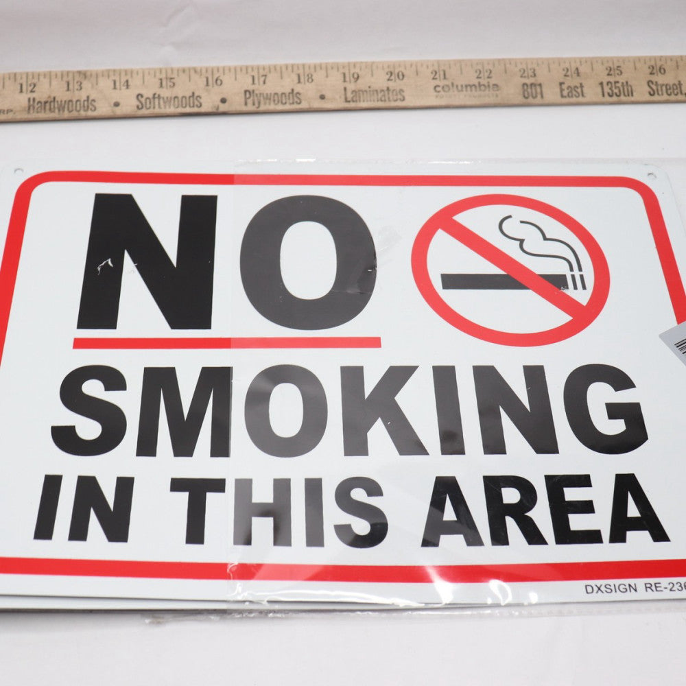 (4-Pk) Dxsign No Smoking Signs 10" x 14" RE-236