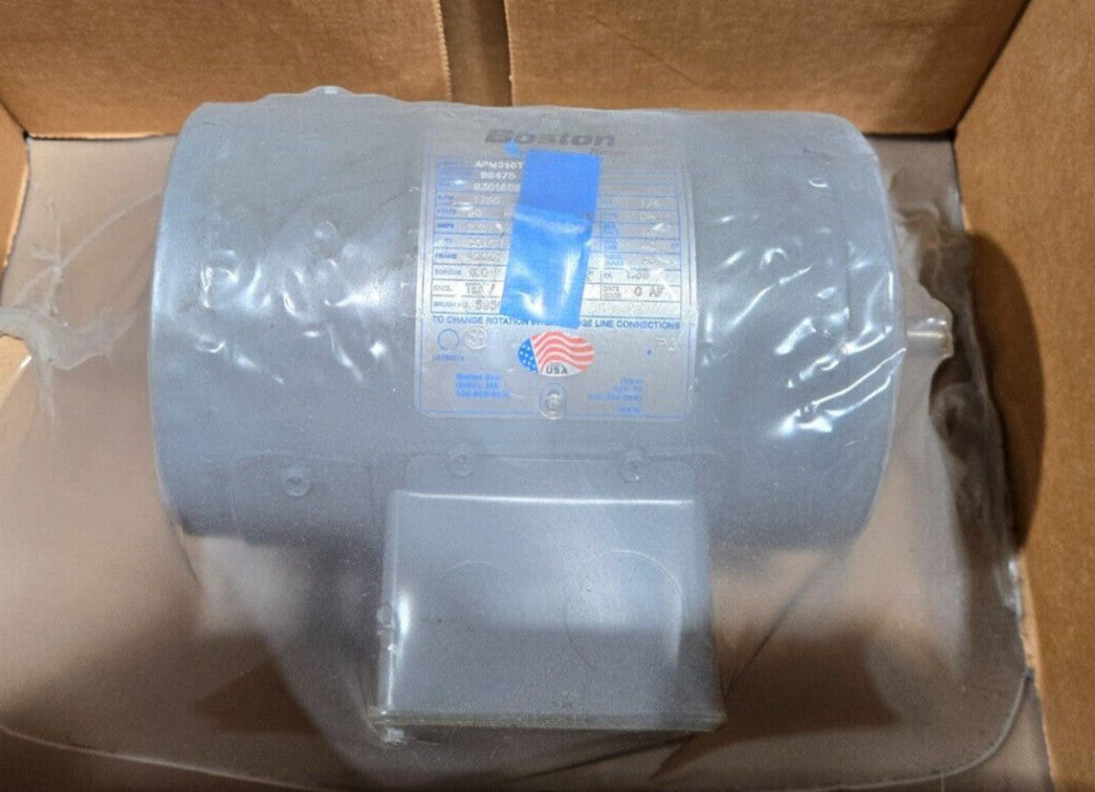 NEW BOSTON 1/6HP 90VDC. MOTOR 1750RPM FINCOR APM916T