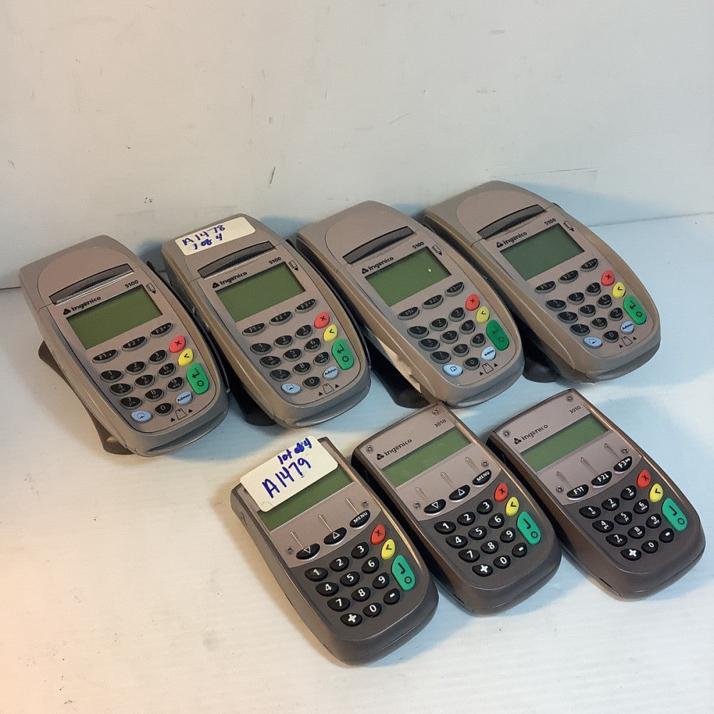Lot of 3 Ingenico iCT 3010 + 4 Ingenico i5100 POS Payment Terminals