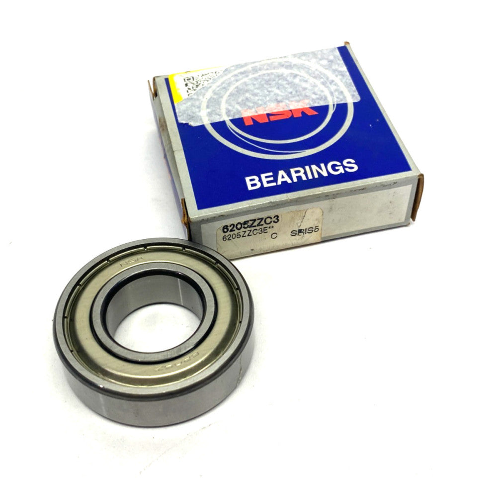NSK 6205ZZC3 Single Row Deep Groove Ball Bearing
