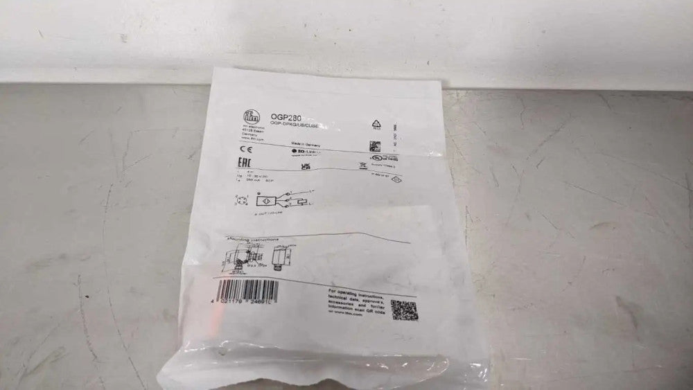 IFM Efector OGP280 Retro-reflective Sensor 4m OPG-DPKG/US/CUBE 10-30VDC