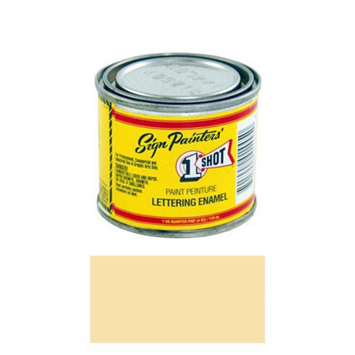 1/4 Pint 1 Shot 118L CHAMOIS Paint Lettering Enamel Pinstriping One Shot