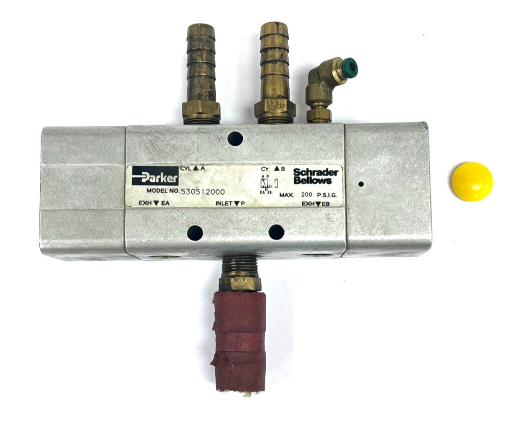 PARKER 530512000 DIRECTAIR 6 SERIES VALVE 4-WAY 2 POSITION SPRING RETURN