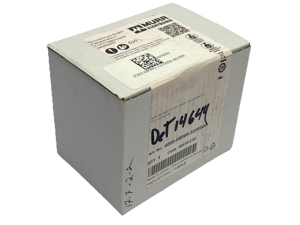 Murr Elektronik 4000-68000-3220000 ModLink MSDD Socket Insert 2x NEMA 5-15