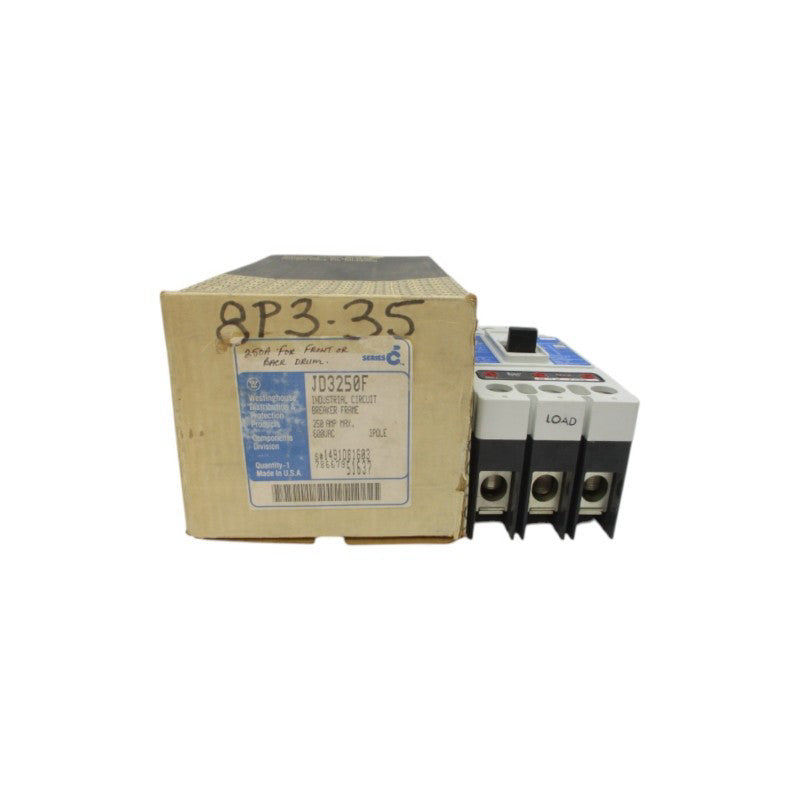 WESTINGHOUSE JD3250F WITH JT3250T TRIP 1491D81G03 SER. C 600VAC 250A NSMP