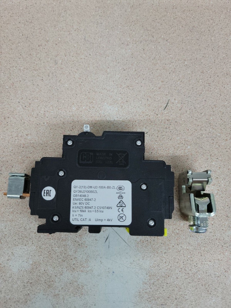 CBI QY28U2100B0ZL Breaker 1/pkg 100A 80V 2P 10kA Delta  