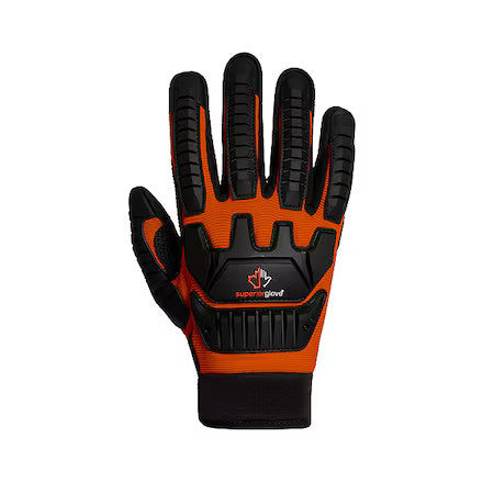 Superior Glove Mxvsbe-L Clutchgear Work Gloves, Tenactiv Palm, Pvc Back, L (9),