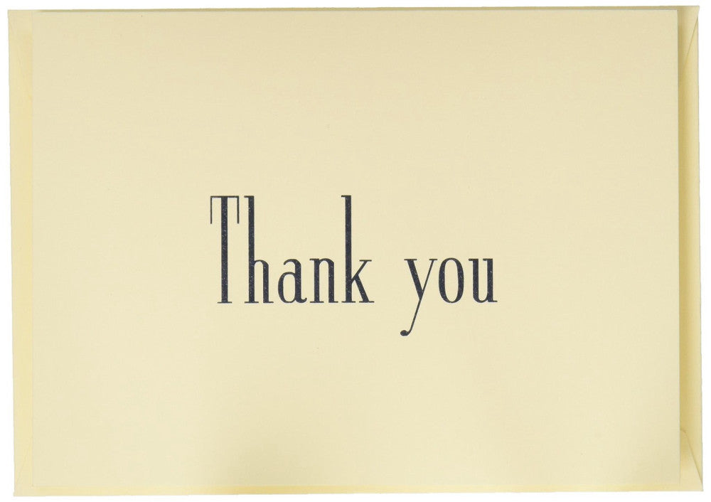 Crane & Co. Navy Thank You Note (CT1416)