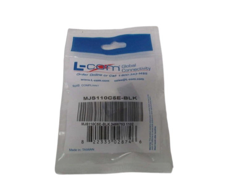 L-COM MJS110C5E-BLK BLACK JACK CAT5E NSMP