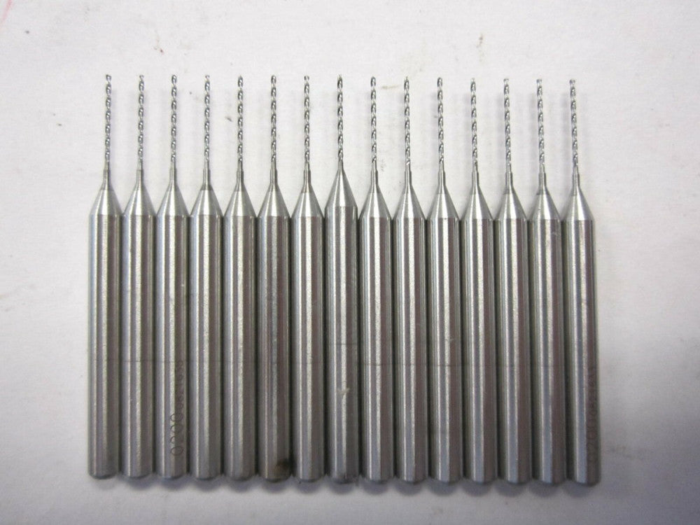 Kemmer-Praezision (SM 32 M 0500 070) 0.0160" Carbide Micro-Drill Bits - Qty 15